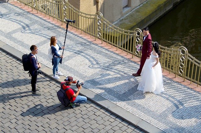 fotografování svatebního páru